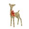 Set of 3 Champagne Woven Twist Vine Reindeer – 63", 52", 37" with UL Listed 105L, 70L, 35L Warm White LED Lights